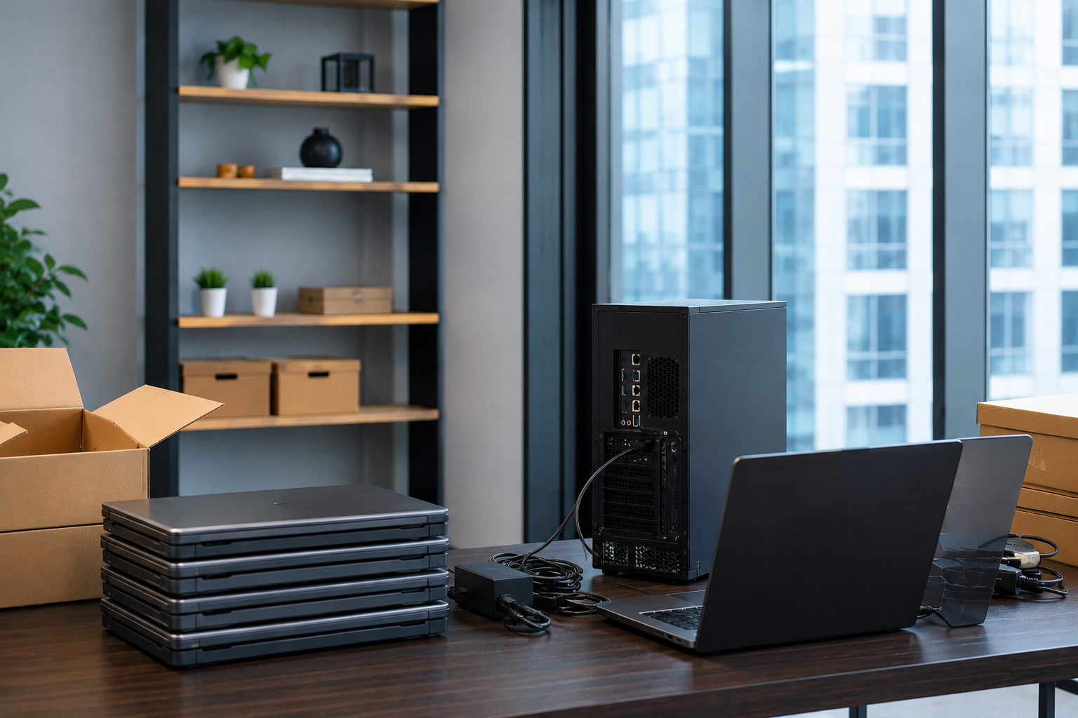 IT hardware supplied and set up ready to use