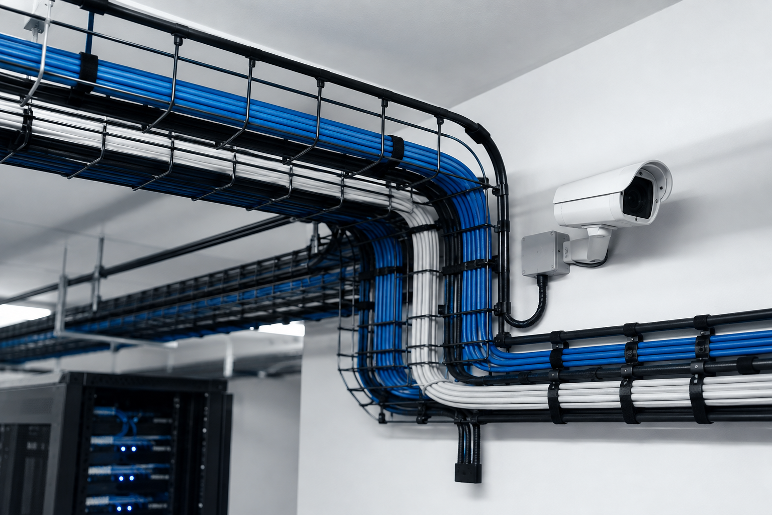 Structured network cabling and rack build